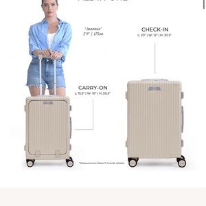 Carry On Beige Hardshell Luggage Set